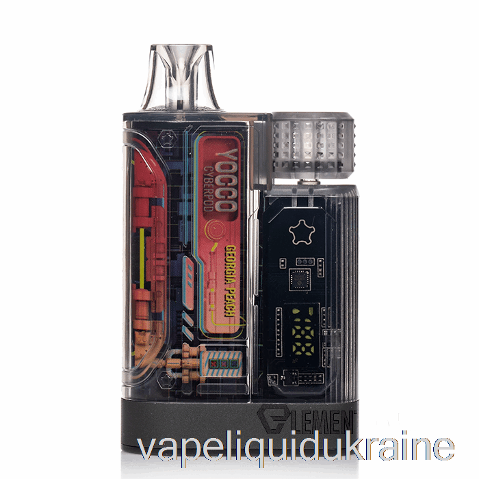 Vape Liquid Ukraine YOCCO Cyberpod 12000 Disposable Georgia Peach